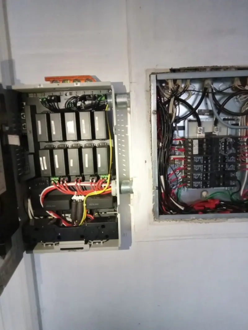 Electrical panel upgrade completed for Security Camera Wiring in Western Springs